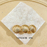 Golden Shell Barrette Clip
