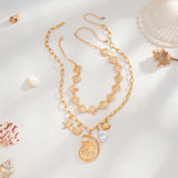 Ocean Muse Shell Layered Necklace
