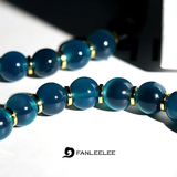 Blue Chalcedony Heart Flow Bracelet