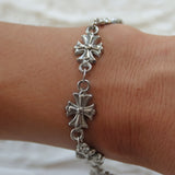 Gothic Cross Stainless Steel Bracelet & Necklace Set
