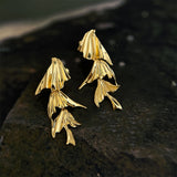 Golden Mermaid Tail Earrings