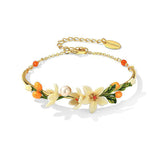 Orange Blossom Pearl Bracelet