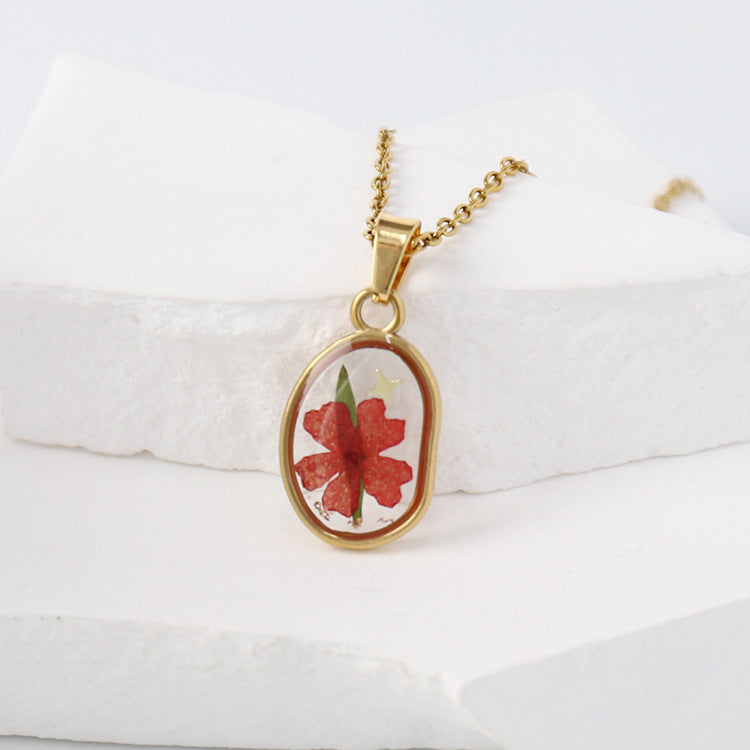 Eternal Bloom Resin Necklace