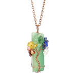 Tree of Life Healing Crystal Pendant Necklace