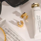 Golden Blossom Ear Cuffs