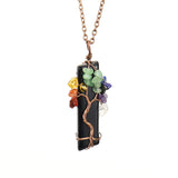 Tree of Life Healing Crystal Pendant Necklace
