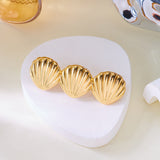 Golden Shell Barrette Clip