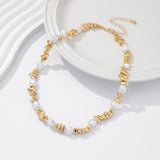Golden Harmony Pearl Necklace