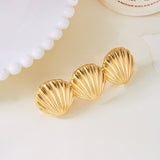Golden Shell Barrette Clip