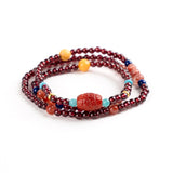 Garnet & Southern Agate Energy Necklace