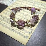 Amethyst & Floral Bracelet