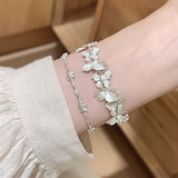 Silver Butterfly Vine Bracelet