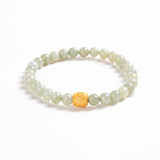 Hetian Jade &amp; Mantra Bead Bracelet