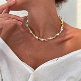 Golden Harmony Pearl Necklace