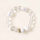 Rooster Zodiac Clarity Bracelet – Quartz & Howlite