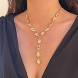 Molten Heart Drop Necklace