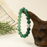 Green Strawberry Quartz Beaded Bracelet