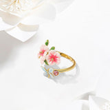 Floral Butterfly Ring