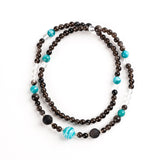 Zebra Amazonite & Obsidian Energy Necklace
