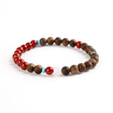 Harmony Wood & Stone Bracelet