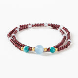 Celestial Harmony Gemstone Necklace