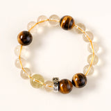 Ox Zodiac Guardian Bracelet – Grounding Tiger’s Eye & Rutilated Quartz