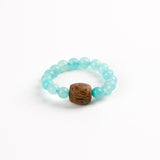 Amazonite & Agarwood Ring