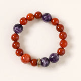 Horse Zodiac Spirit Bracelet – Carnelian & Amethyst for Energy