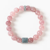 Madagascar Rose Quartz Jadeite Harmony Bracelet