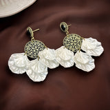 Vintage Shell Bloom Earrings