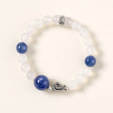 White Chalcedony & Blue Kyanite Serenity Bracelet
