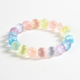 Pastel Cat's Eye Crystal Bracelet