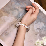 Metal Clarity Quartz Bracelet
