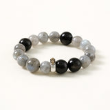 Rat Zodiac  Guardian Bracelet – Aquamarine & Obsidian Water Protector