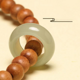 Harmony Jade Sandalwood Mala Bracelet