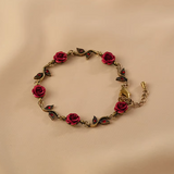 Rose Bloom Charm Bracelet