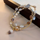 Elegant Pearl Charm Bracelet