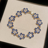 Blue Blossom Charm Bracelet