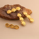 Golden Shell Barrette Clip