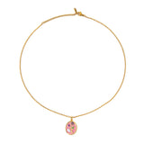 Blossom Enamel Pendant Necklace