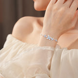 Blue Blossom Pearl Bracelet