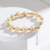 Golden Cocoon Pearl Bracelet
