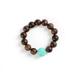 Agarwood Matrix Turquoise Focus Ring