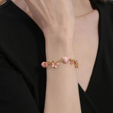 Blossom Peach Charm Bracelet