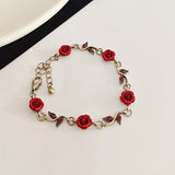 Rose Bloom Charm Bracelet