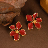 Scarlet Bloom Earrings