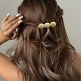 Golden Shell Barrette Clip