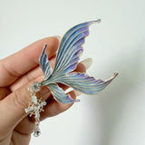 Iridescent Mermaid Tail Hair Clip