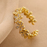 Golden Daisy Bloom Ring
