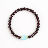 Garnet & Amazonite Crystal Bracelet
